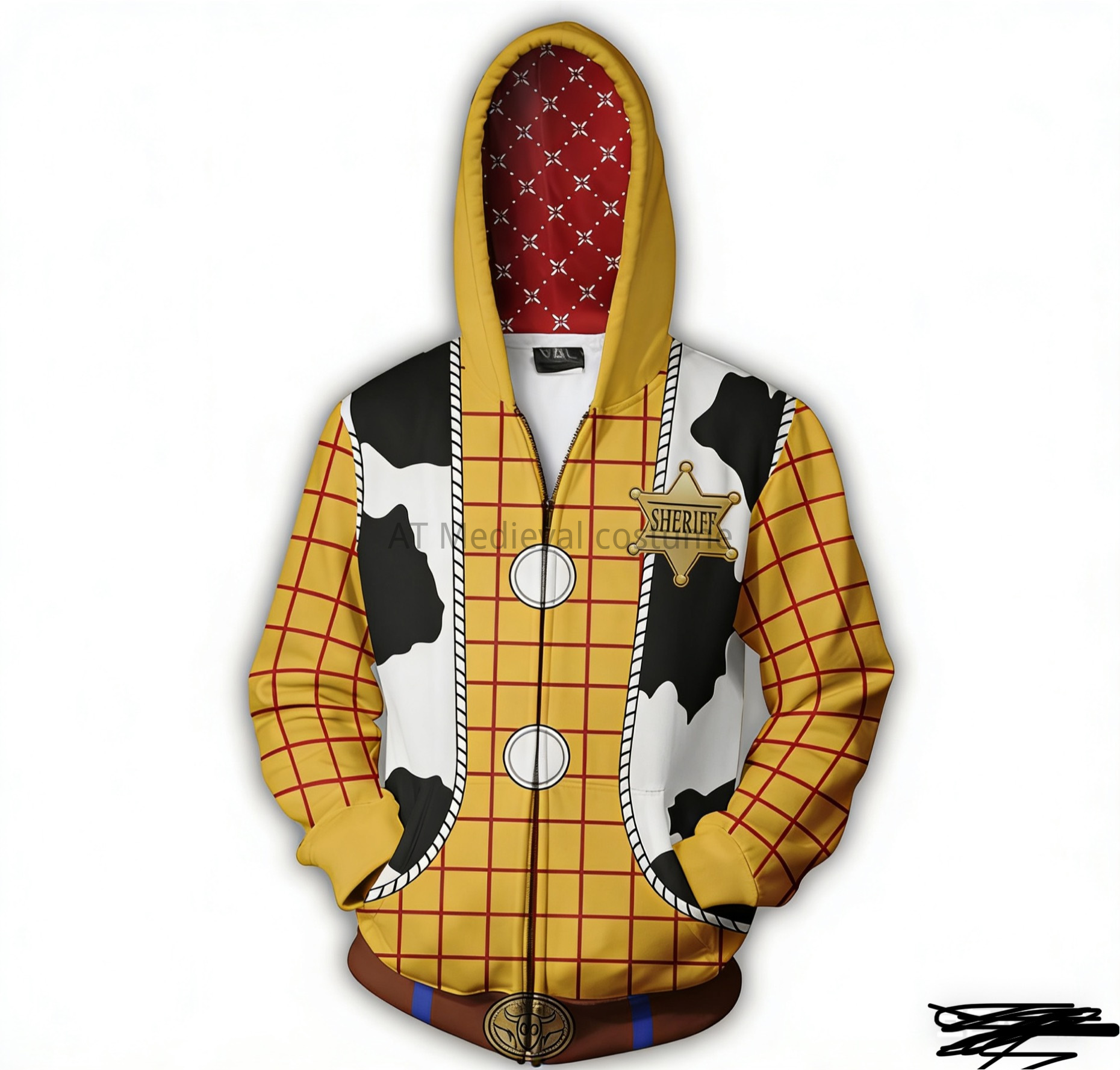 Party Games Adults Funny - Disfraz de Woody para Adultos, Sudadera