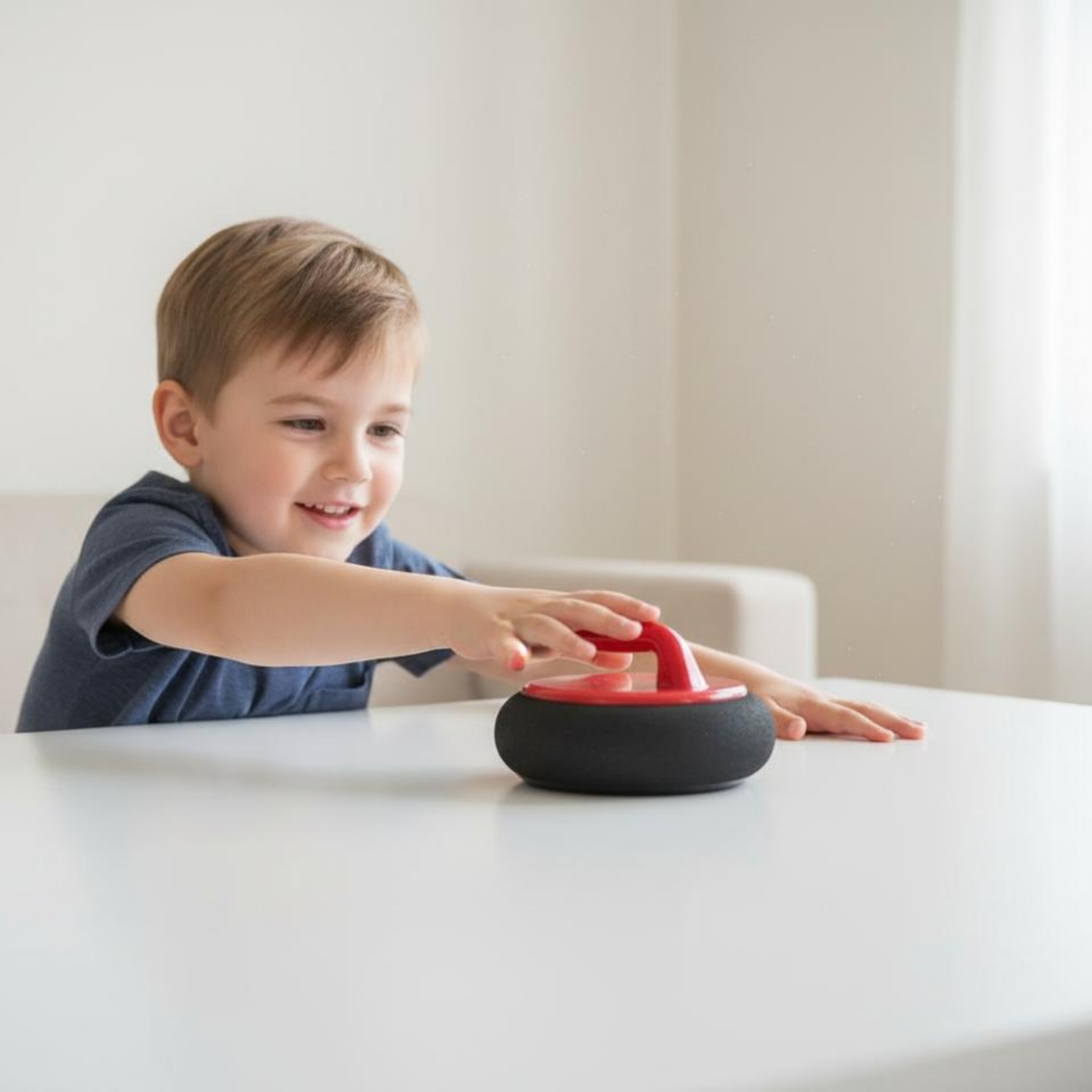 Party Games Mini - Juego de Curling sin Hielo para