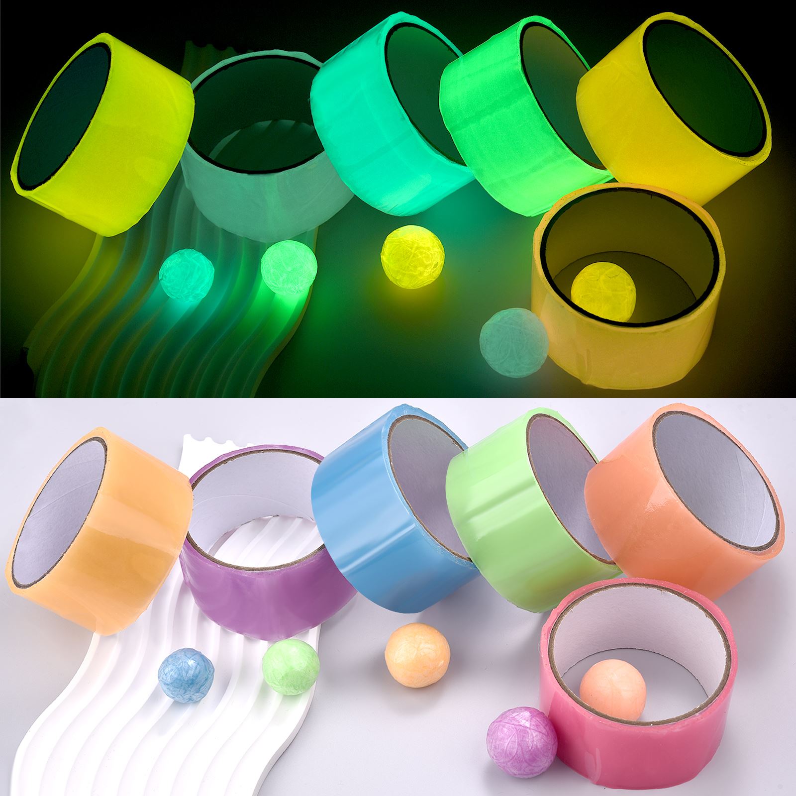 Party Games Adults Funny - 10M/rollo de cintas adhesivas luminosas DIY