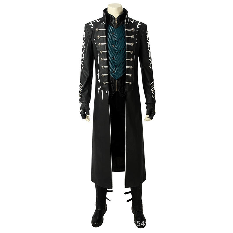 Party Games You Can Play - Disfraz de Vergil, conjunto completo, gabardina