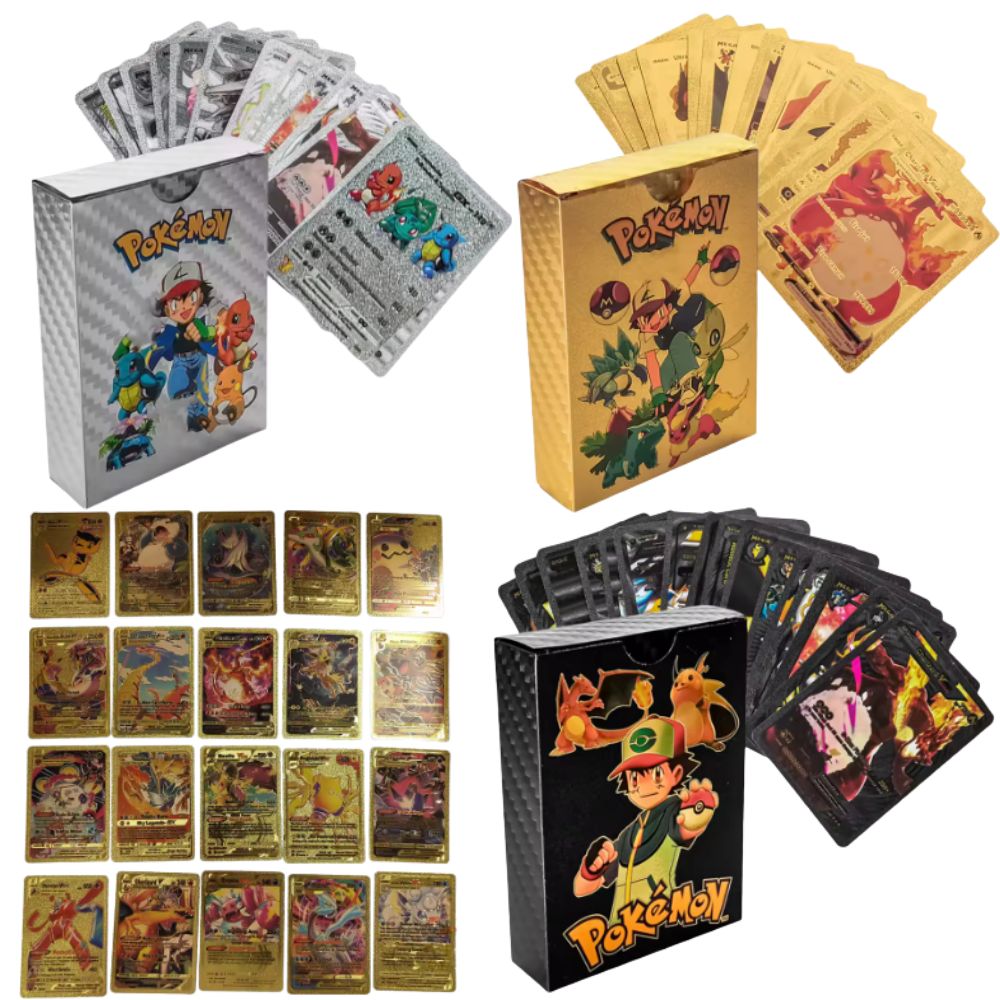 55 Cartas Pokémon Vmax GX, Caj - Party Games No Props reseña y precio