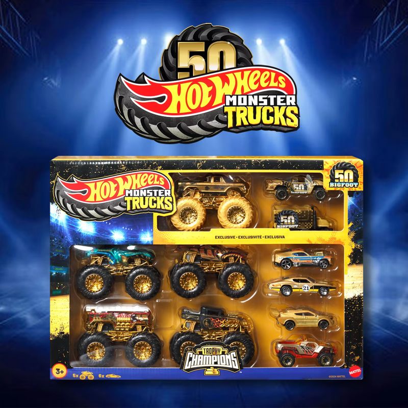 Hot Wheels Monster Truck Set d - Hot Wheels Car Monster Trucks reseña y precio