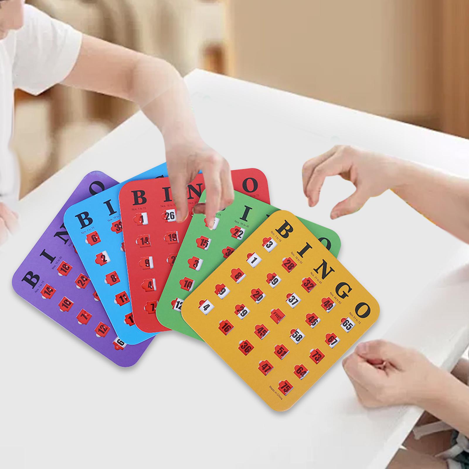 5 piezas de cartón de bingo co - Party Games Group For Adults reseña y precio