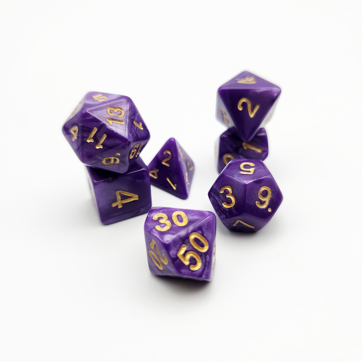 Juego de 7 dados con textura m - Party Games Mystery reseña y precio