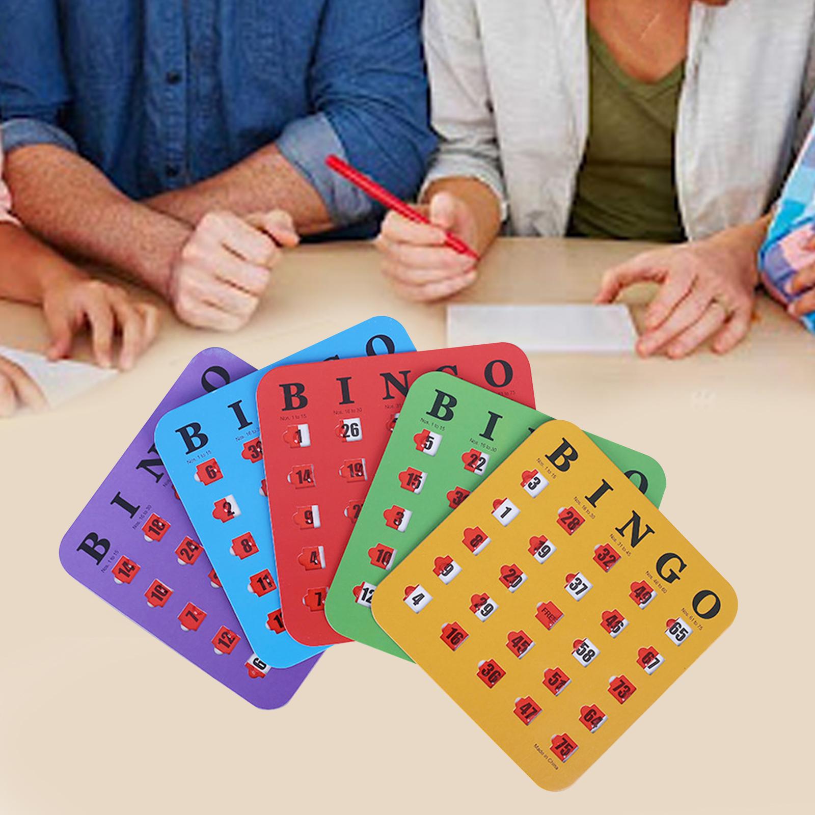 5 piezas de cartón de bingo co - Party Games Group For Adults reseña y precio