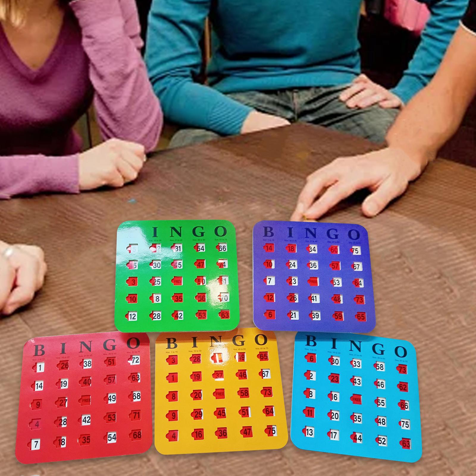 5 piezas de cartón de bingo co - Party Games Group For Adults reseña y precio