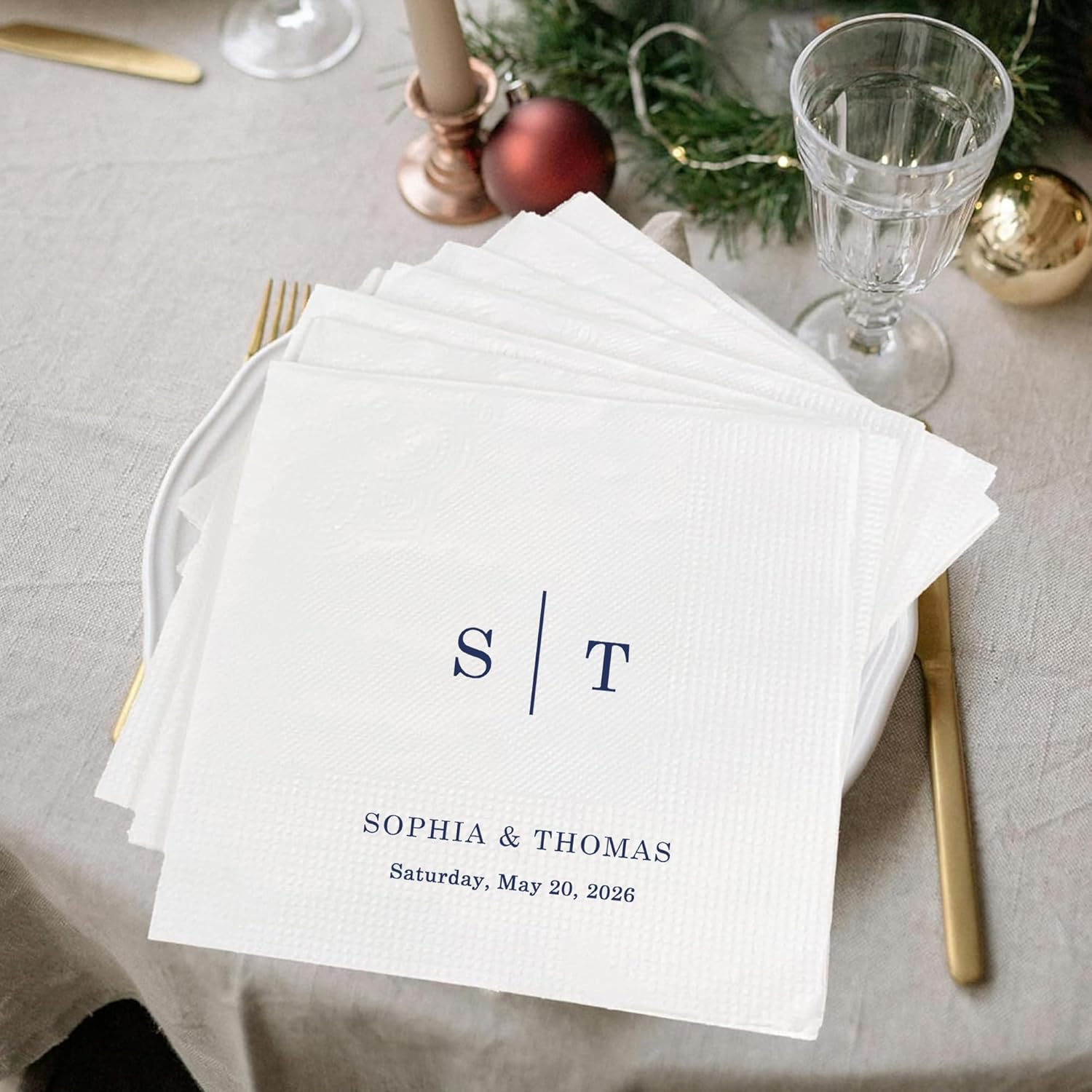 50 Servilletas Personalizadas  - Party Games At Wedding reseña y precio